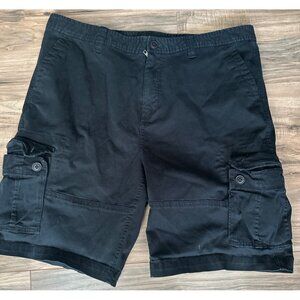 Aeropostale Mens Cargo Shorts Black Sze 38 Casual Streetwear Utility Camping Dad